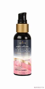 Змазка водно-силіконова Sensuva Hybrid Cotton Candy (57 мл) без цукру, можна для оральних пестощів SO3241 фото