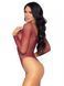 Сітчасте боді зі стразами Leg Avenue Crystalized fishnet bodysuit Burgundy One Size SO9135 фото 5
