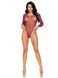 Сітчасте боді зі стразами Leg Avenue Crystalized fishnet bodysuit Burgundy One Size SO9135 фото 7