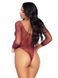 Сітчасте боді зі стразами Leg Avenue Crystalized fishnet bodysuit Burgundy One Size SO9135 фото 3