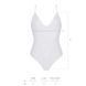 Боді з ажурним декором та відкритим кроком Passion URSULA BODY XXL/XXXL, white SO5834 фото 9