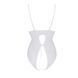 Боді з ажурним декором та відкритим кроком Passion URSULA BODY XXL/XXXL, white SO5834 фото 7