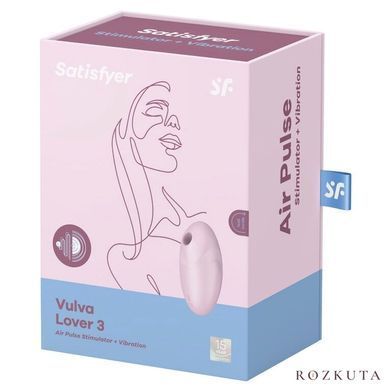 Вакуумний стимулятор Satisfyer Vulva Lover 3, рожевий SO7782 фото