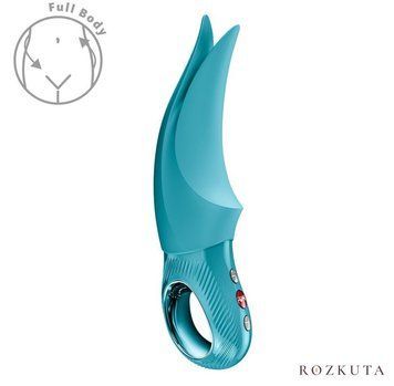 Вібратор Fun Factory VOLTA Aquamarine, гнучкий подвійний кінчик SX4300 фото