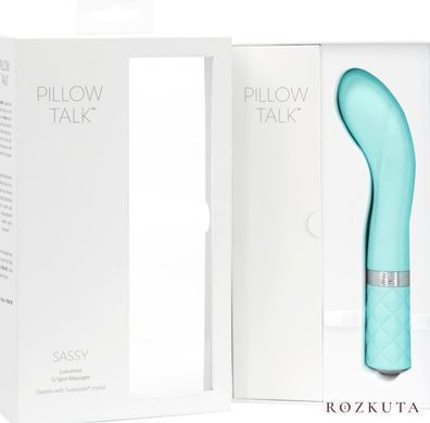 Розкішний вібратор Pillow Talk - Sassy Teal з кристалом Сваровські для точки G, подарункова упаковка SO2724 фото