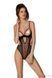 Еротичне боді Passion MARINA BODY, S/M, black, з відкритими чашками SO9718 фото 1