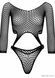 Еротичне боді Leg Avenue Top bodysuit with thong back Black SO9149 фото 3