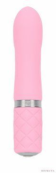 Розкішний вібратор PILLOW TALK - Flirty Pink з кристалом Swarovski, гнучка головка SO2725 фото