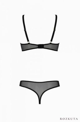 Еротичне боді Passion MARINA BODY, XXL/XXXL, black, з відкритими чашками SO9719 фото