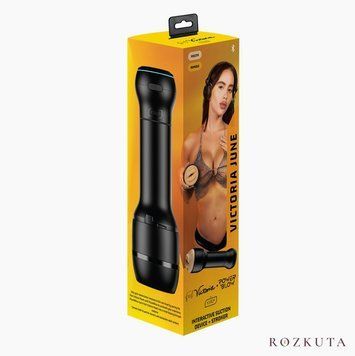 Мастурбатор-ротик Kiiroo FeelVictoria Mouth зі всмоктувальною інтерактивною насадкою PowerBlow Combo Set SO9360 фото
