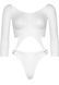 Еротичне боді Leg Avenue Top bodysuit with thong back White SO9150 фото 5