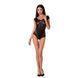 Бодістокінг Passion BS064 One Size, Black, боді, закрите плече, відкритий доступ PBS064B фото 5