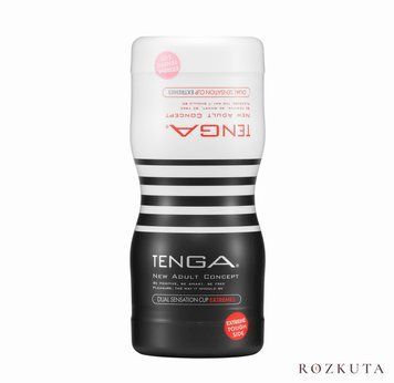 Мастурбатор Tenga Dual Sensation Cup EXTREMES, двосторонній, 2в1 &mdash; ніжна та жорстка стимуляція SO7044 фото