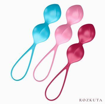 Вагінальні кульки Satisfyer V Balls (3 пари), діаметр 3,4 см, маса 79-114-150г, монолітні SO2301 фото