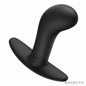 Анальна пробка Fun Factory BOOTIE L Black, діаметр 3,8 см, тонкий обмежувач SX3666 фото