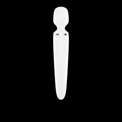 Вібромасажер Satisfyer Wand-er Woman, білий, XXL Chrome SO3458 фото