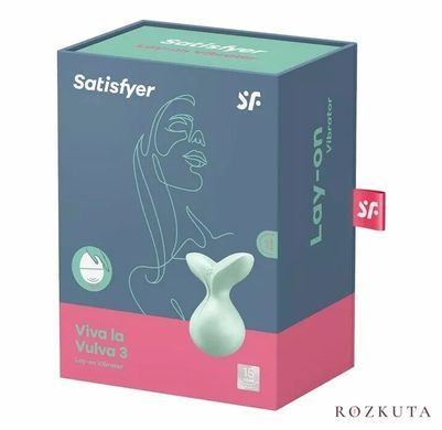 Мінівібромасажер Satisfyer Viva la Vulva 3 Mint SO7786 фото
