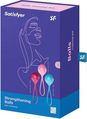 Вагінальні кульки Satisfyer Strengthening Balls, 3 шт, 62-82-98г SO2302 фото