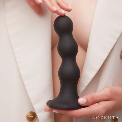 Насадка для страпона Strap-On-Me Dildo Plug Balls Black S SO8991 фото