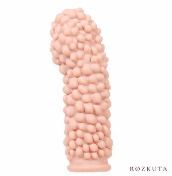 Насадка на член Kokos Extreme Sleeve ES.08 розмір M, потовщувальна, стимулюючий рельєф SO1818 фото