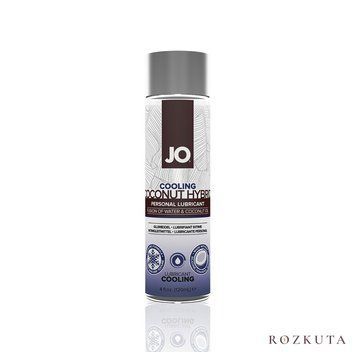 Охолоджувальна змазка-крем з кокосовою олією JO Coconut Hybrid COOLING (120 мл) біла SO1698 фото