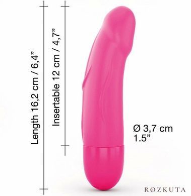 Вібратор Dorcel Real Vibration S Magenta 2.0, діаметр 3,7см, перезаряджається, для точки G SO3564 фото