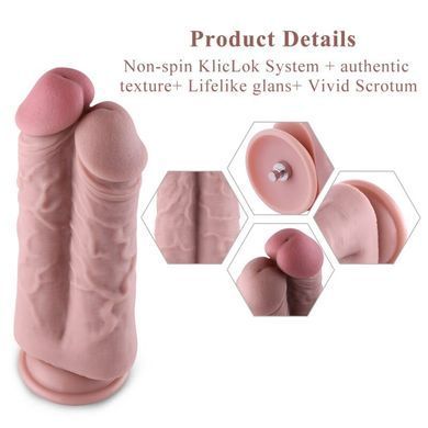 Подвійний дилдо Hismith 8.5&Prime; Two Cocks One Hole Silicone Dildo SO6206 фото