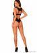Мереживне боді Obsessive Donna Dream crotchless teddy XL/2XL Black, відкритий доступ SO8635 фото 14