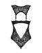 Мереживне боді Obsessive Donna Dream crotchless teddy XL/2XL Black, відкритий доступ SO8635 фото 7
