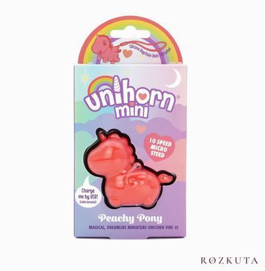 Вібратор-брелок Unihorn Mini Peachy Pony, 10 режимів SX2869 фото