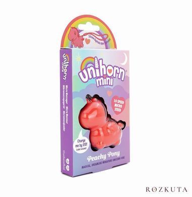Вібратор-брелок Unihorn Mini Peachy Pony, 10 режимів SX2869 фото