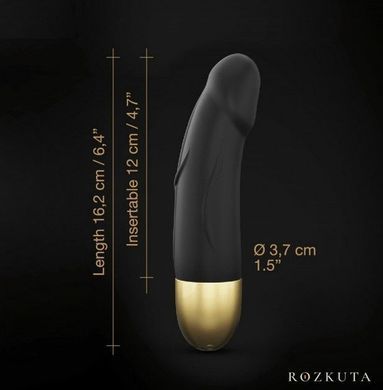 Вібратор Dorcel Real Vibration S Gold 2.0, діаметр 3,7см, перезаряджуваний, для точки G SO3565 фото
