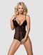 Сітчасте боді з відкритими сідницями Obsessive 841-TED-1 teddy L/XL, чорний SO7185 фото 2