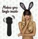 Мінівібратор FeelzToys Mister Bunny чорний з двома насадками SO4438 фото 3