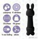 Мінівібратор FeelzToys Mister Bunny чорний з двома насадками SO4438 фото 5