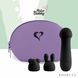 Мінівібратор FeelzToys Mister Bunny чорний з двома насадками SO4438 фото 4