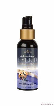 Змазка водно-силіконова Sensuva Hybrid Blueberry Muffin 57 мл без цукру, можна для оральних пестощів SO3242 фото