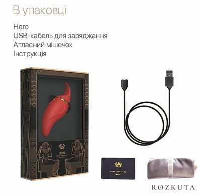 Вібратор Zalo Hero Wine Red, кристал Swarovski SO6659 фото