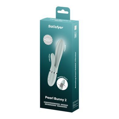Вібратор-кролик Satisfyer Pearl Bunny 2, сіро-зелений SX3828 фото