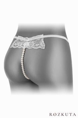 Трусики-стрінги з перлинною ниткою Fashion Secret KATIA White SO4719 фото
