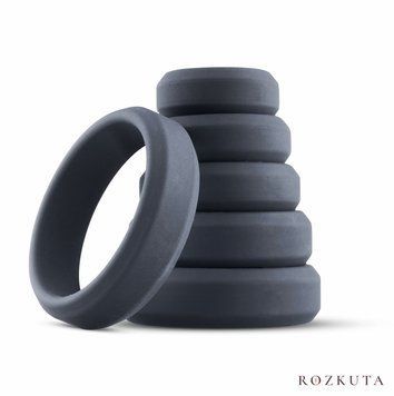Набір ерекційних кілець Boners 6-Piece Cock Ring Set, діаметр від 2,6 до 5,7 см, силікон SO8847 фото
