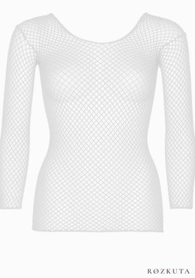 Сітчастий топ Leg Avenue Long Sleeves T-Shirts White, One Size SO9106 фото