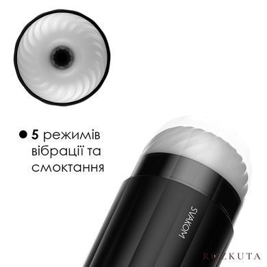 Інтерактивний смарт-мастурбатор із вібрацією та посмоктуванням Svakom Sam Neo SO5098 фото