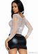 Сітчастий топ Leg Avenue Long Sleeves T-Shirts White, One Size SO9106 фото 2