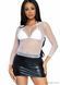 Сітчастий топ Leg Avenue Long Sleeves T-Shirts White, One Size SO9106 фото 1