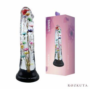 Дилдо Loviss Helichrysum Dildo, справжні квітки безсмертника всередині SX3990 фото