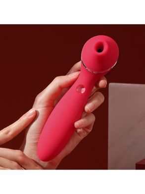 Вакуумний вібратор KISSTOY Polly Plus, червоний SO4960 фото