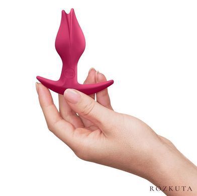 Анальна пробка Fun Factory BOOTIE FEM Raspberry, у вигляді бутона, діаметр 2,9 см, тонкий обмежувач SX3694 фото