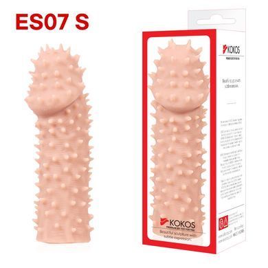 Насадка на член Kokos Extreme Sleeve ES.07 розмір S, потовщувальна, стимуляція точки G SX1445 фото