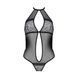 Сітчасте боді з мереживом на грудях Passion SATARA BODY S/M black SO8470 фото 5